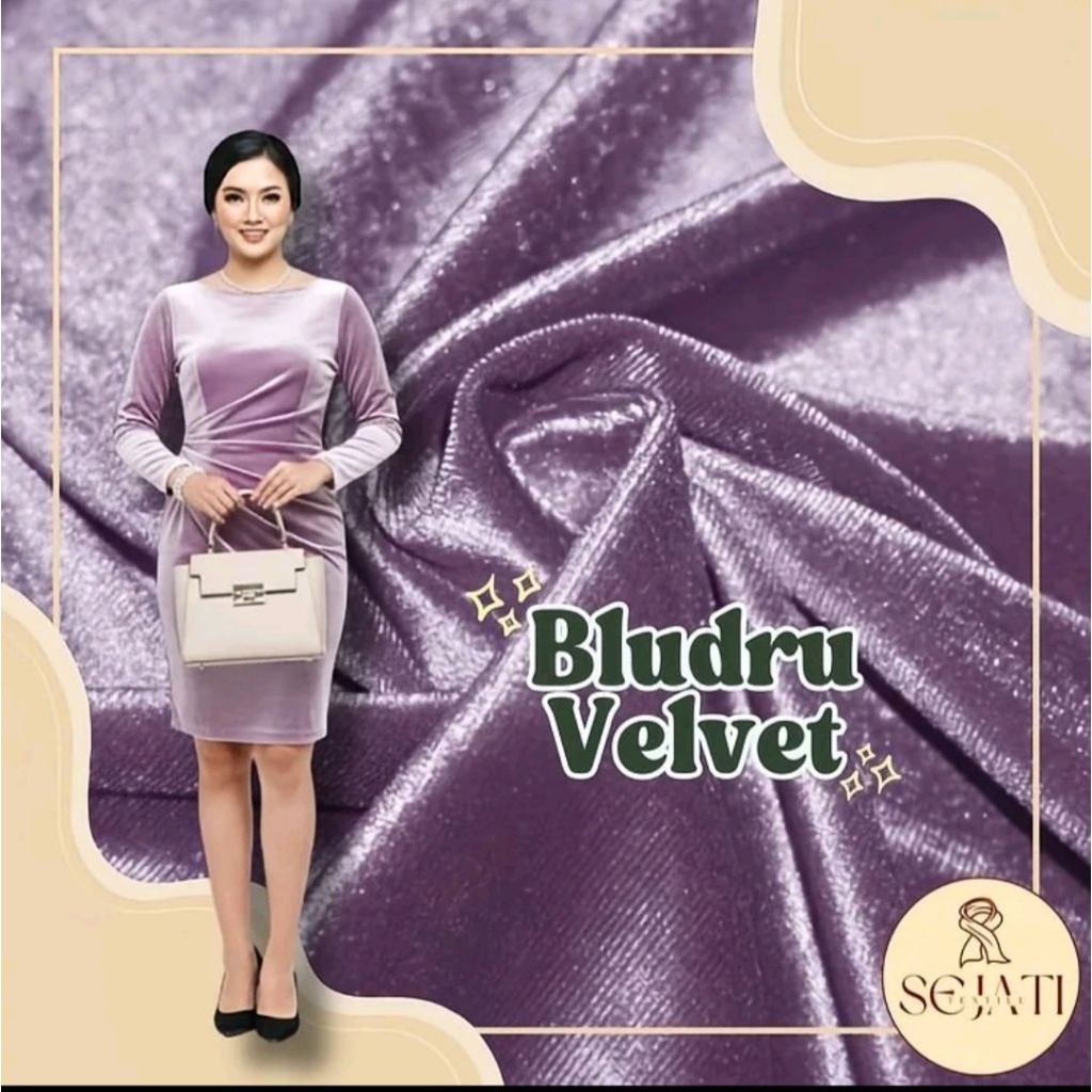 Kain bludru velvet harga persatu meter