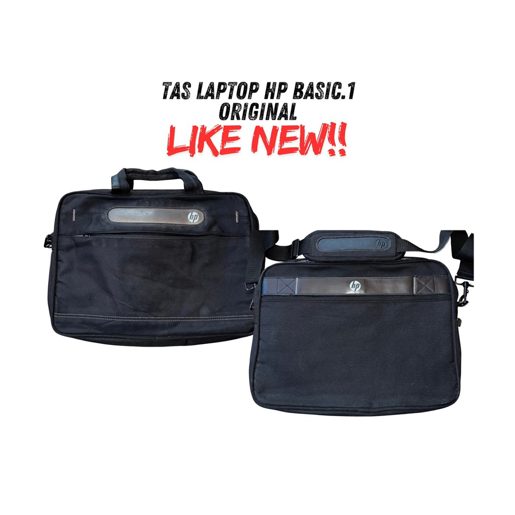 TasLaptop HPBasic1 Original LikeNew TasLaptopHP 14Inch 15Inch TasKerjaLaptop TasNotebook Hitam Mulus