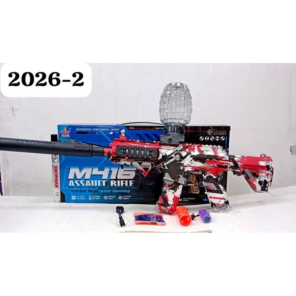 mainan anak gell bullet gun elektrik speed gel blaster automatic / brust