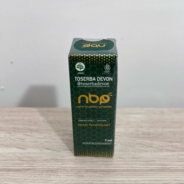 NBP Nano Brazilian Propolis 7ml Original Propolis Cair Premium Non Alkohol Halal Jamu Daya Tahan Tub