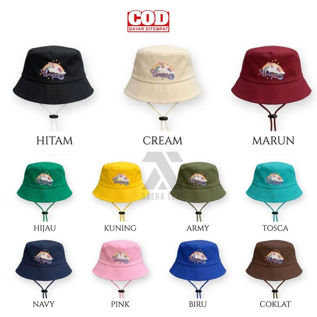 Promo Termurah Topi Anak Keren Motif Unicorn Murah umur 2-10 Tahun