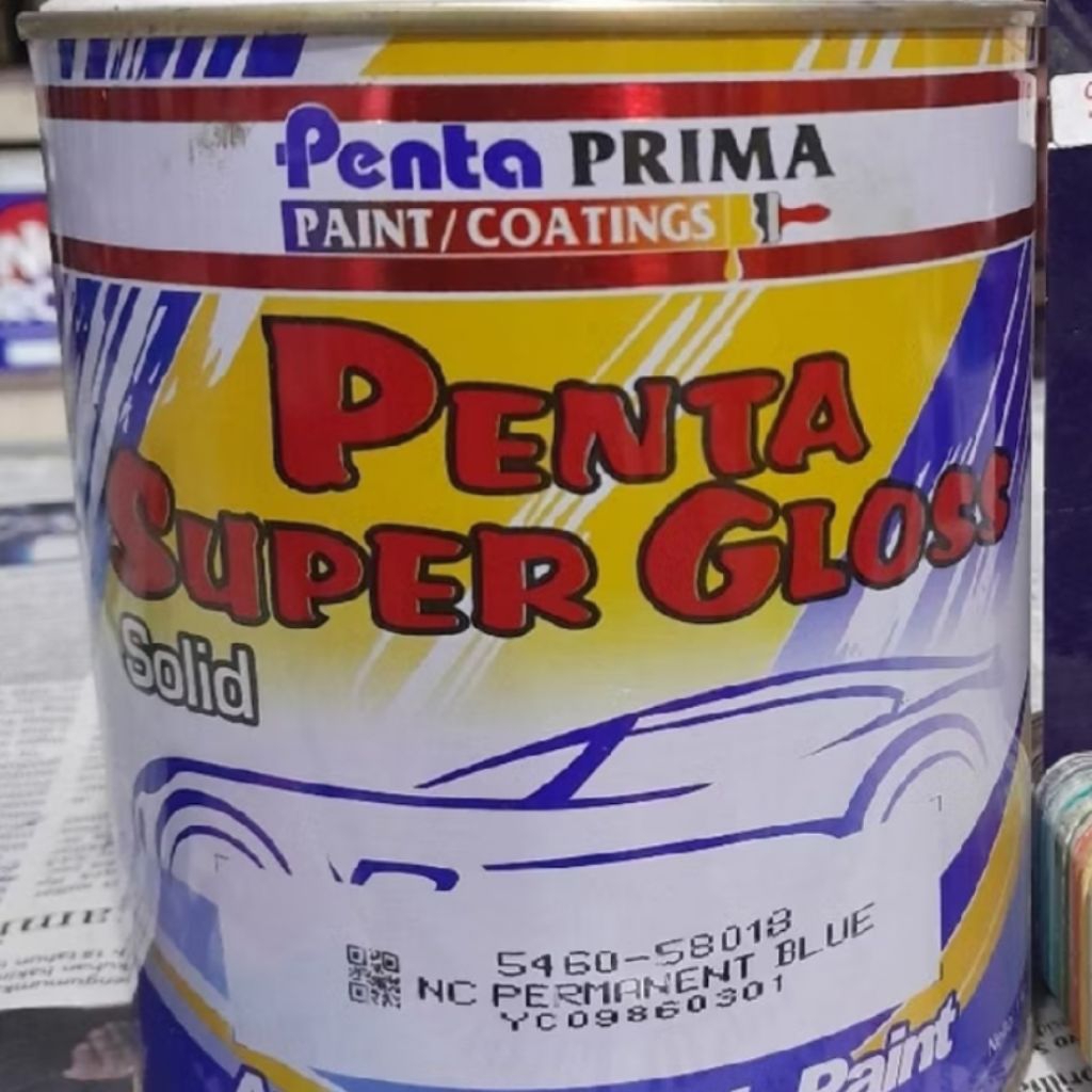 penta super gloss solid cat penta Duco blue/biru 1kg SOLID