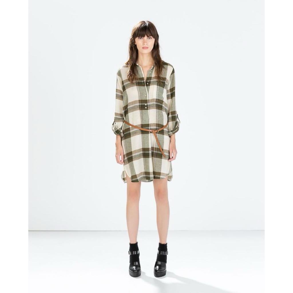 Preloved Tunik Flanel by Zara (NO BELT)