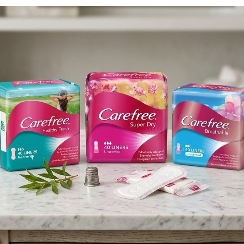 PANTYLINER CAREFREE / CAREFREE SUPER DRY 40S / CAREFREE HEALTHY FRESH 40S / CAREFREE BREATHABLE 40S