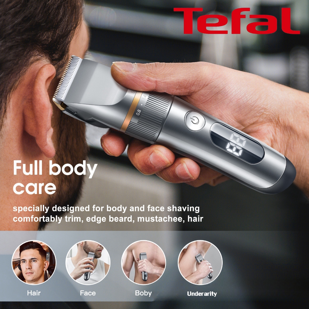 Tefal alat cukur rambut bertenaga baterai, alat cukur rambut elektrik bertenaga baterai, alat cukur 