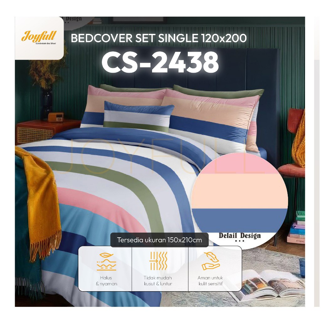 Joyfull Bedcover Set Single  120x200 – CS-2438