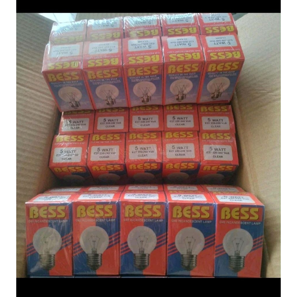 harga 10 pcs 5 wat lampu pijar bohlam model lama e 27 kecil harga grosir