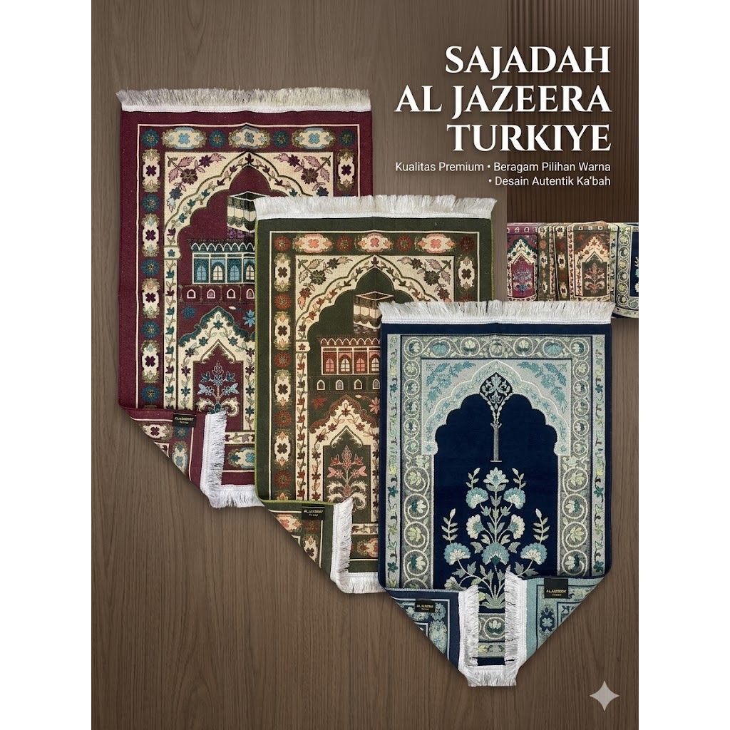 Grosir 20pcs Sajadah Al Jazeera Turkiye 70x105cm