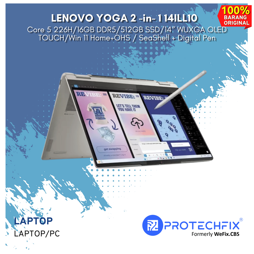lenovo YOGA 2 -in- 1 14ILL10 Core 5 226H/16GB DDR5/512GB SSD/14 WUXGA OLED TOUCH/Win 11 Home+OHS / S