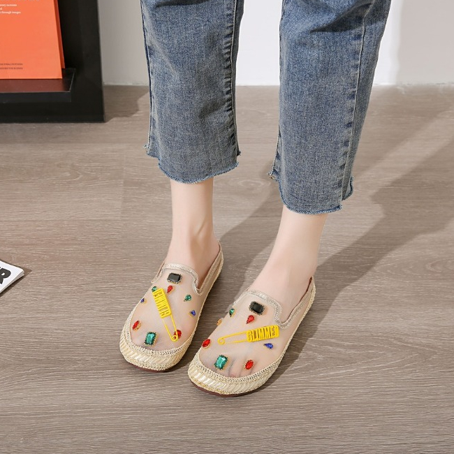 Sepatu Sandal Fashion Wanita Cantik Sepatu Sendal Cewek Korea Slip On Perempuan Kekinian SD-122