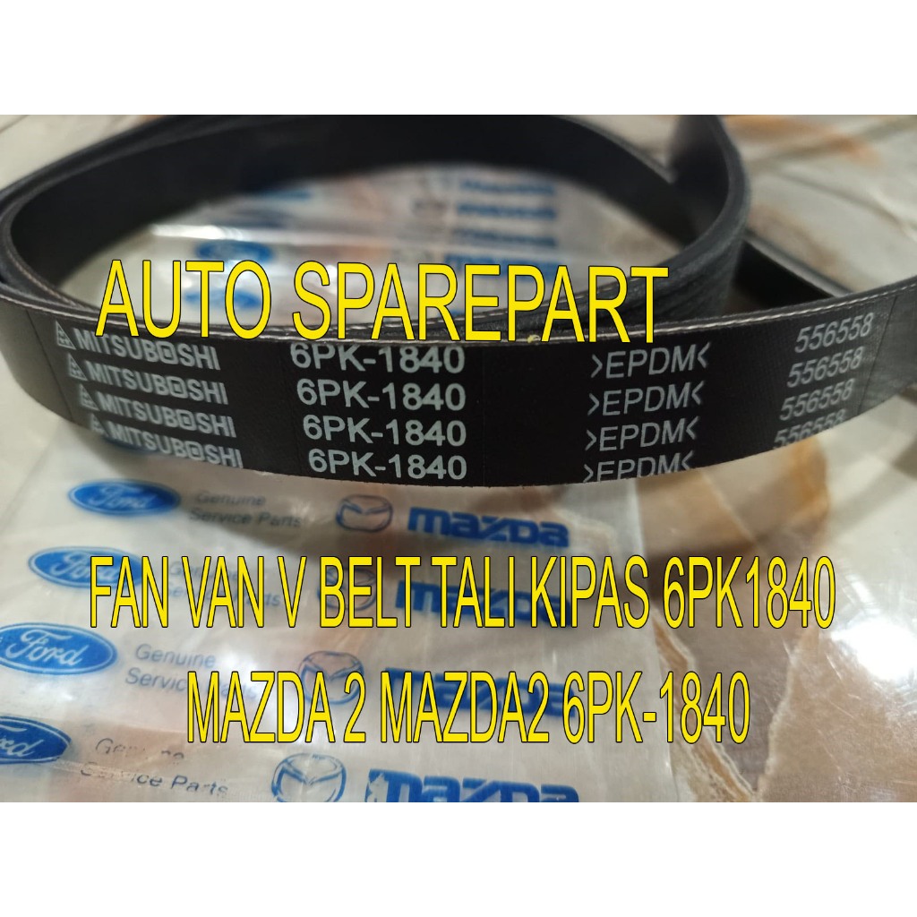 fan van v belt tali kipas 6pk1840 mazda 2 6pk-1840