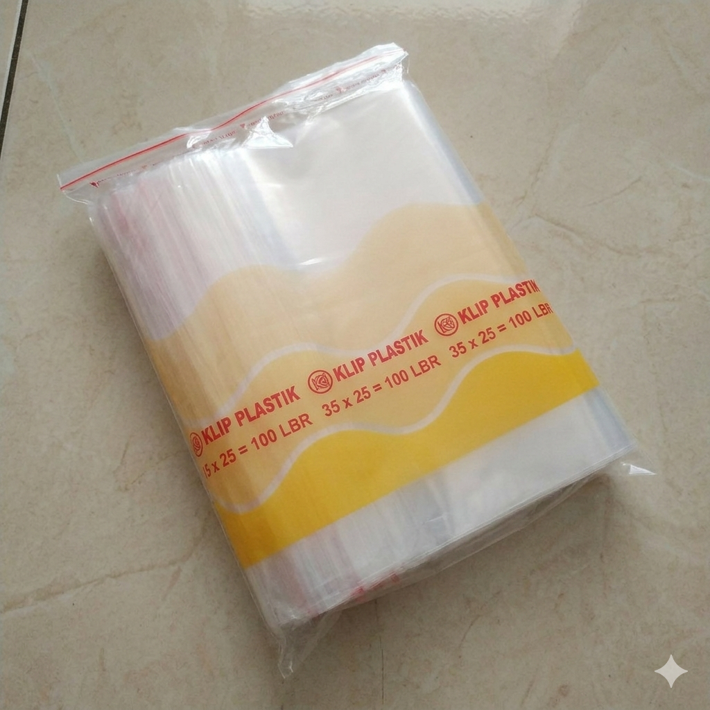 PLASTIK KLIP 25X18 / KLIP 18X25 / PLASTIK KLIP 1KG / PLASTIK ZIPLOCK kualitas terbaik ( 100 LEMBAR )