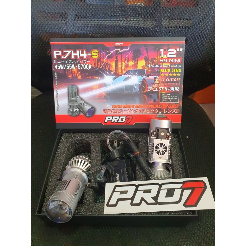 Mini BILED PRO7 P7H4.S / R pnp LED H4 Dual fan. mini projecktor H4 pro7 P7H4S - R