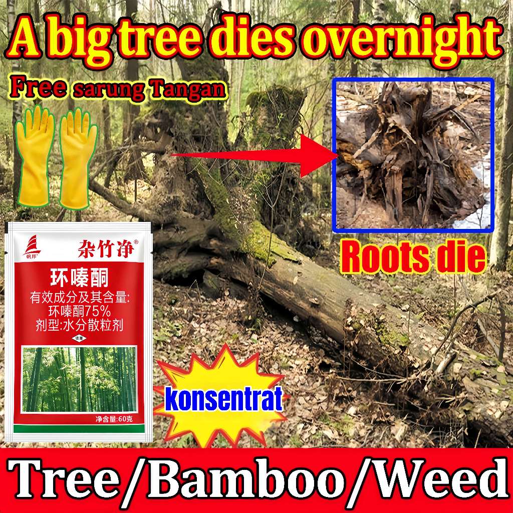 Tree Killer Herbisida Hexazinone Racun rumput paling ampuh Pembasmi Rumput Pohon dan Bambu
