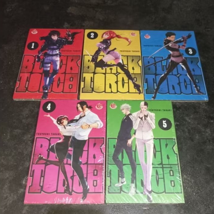 komik set : Black Torch Vol 1-5End BY Tsuyoshi Takaki