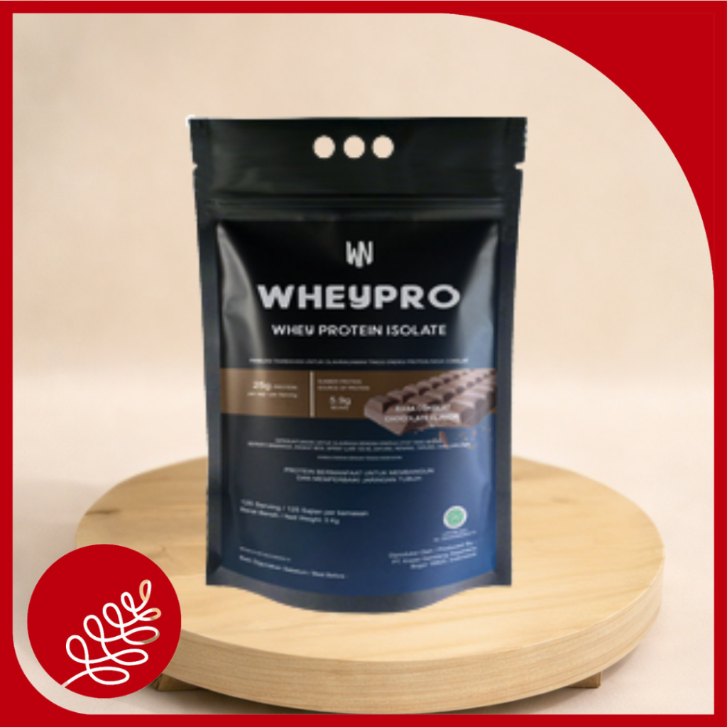 Wheypro Isolate 1Kg | 3Kg | 5Kg | Cokelat | Banana | Whey Protein Isolate untuk Otot & Diet | Suplem