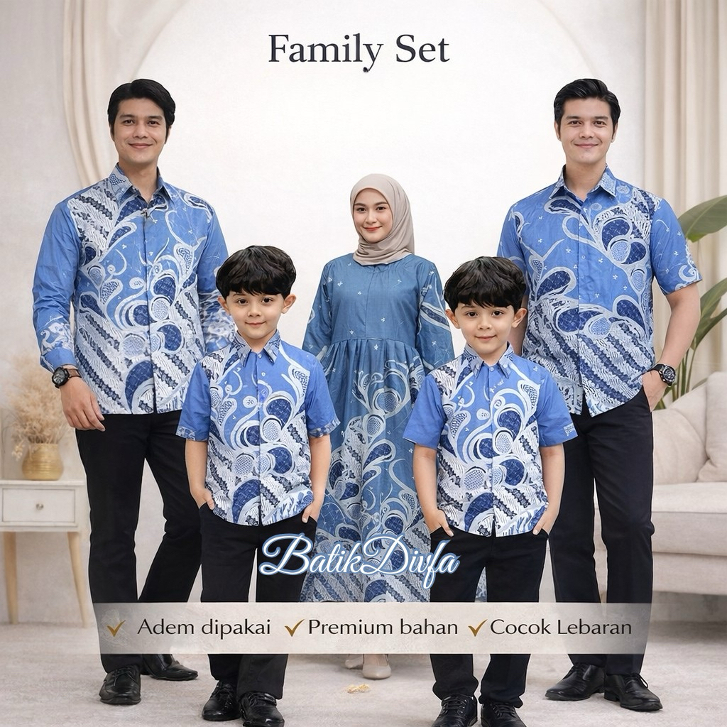 SET BATIK KELUARGA FAMILY COUPLE SUAMI ISTRI ANAK MODERN BAJU COUPLE KELUARGA