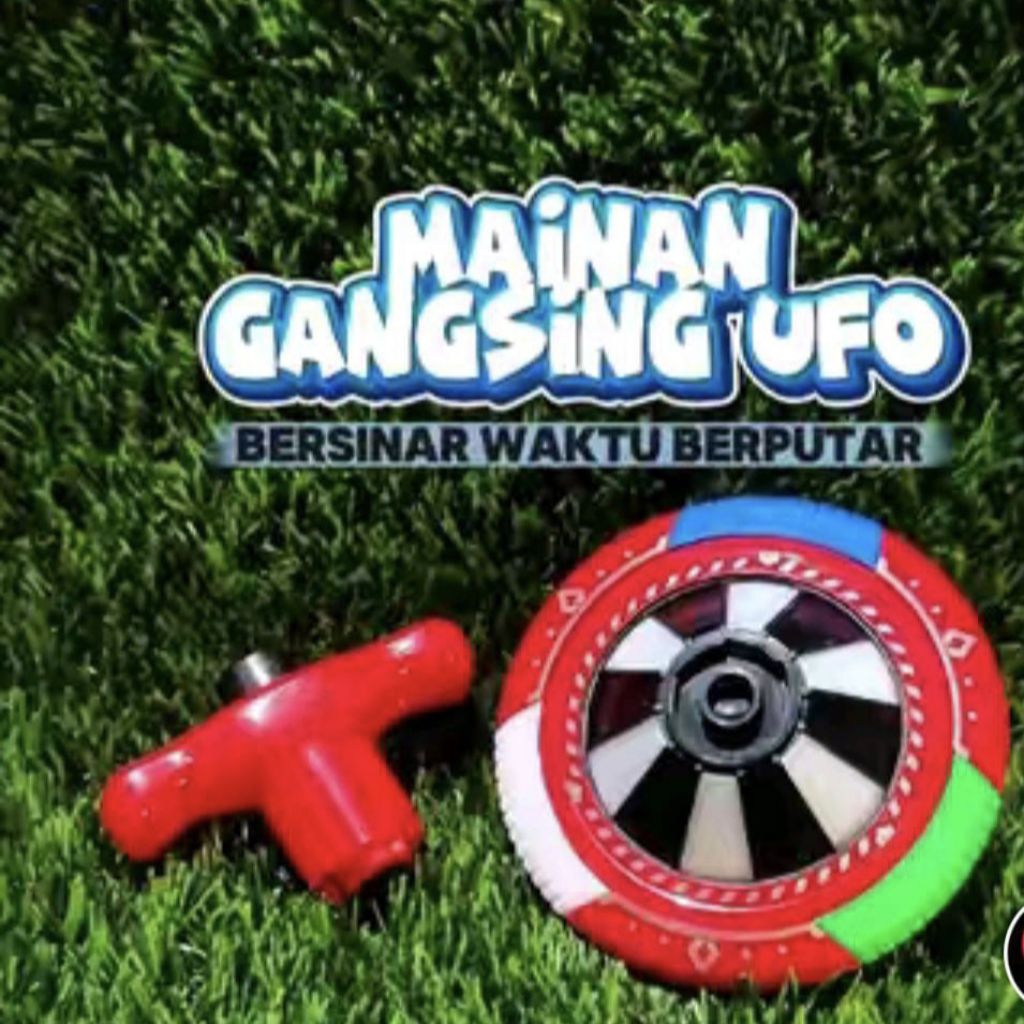 mainan gangsing musik dan lampu laser