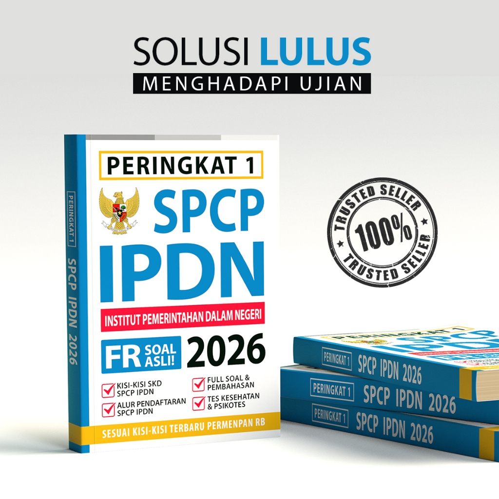 Buku Tes Kedinasan - Peringkat 1 SPCP IPDN 2026 - Kedinasan IPDN 2026