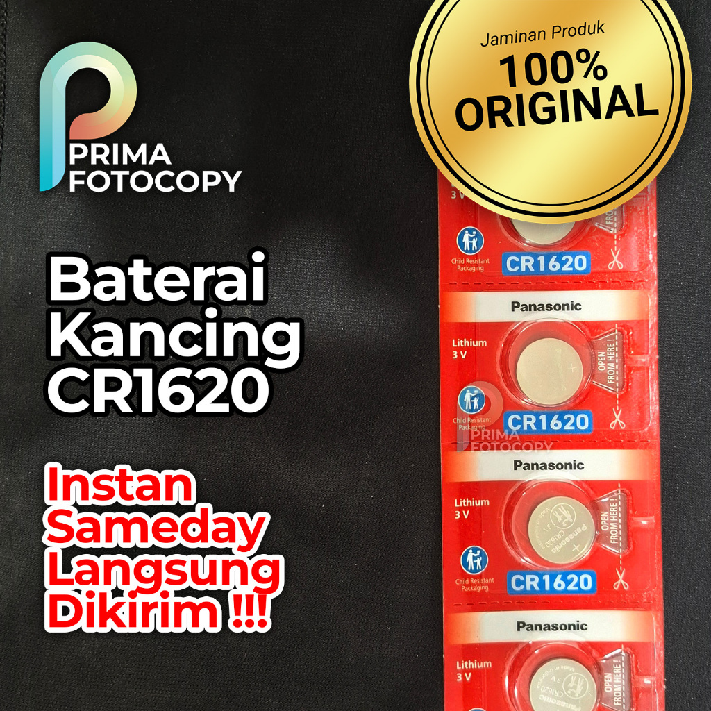 Baterai Kancing CR1620 CR 1620 Original Untuk Jam Tangan Kalkulator Remote Mobil Motor Termometer Ti