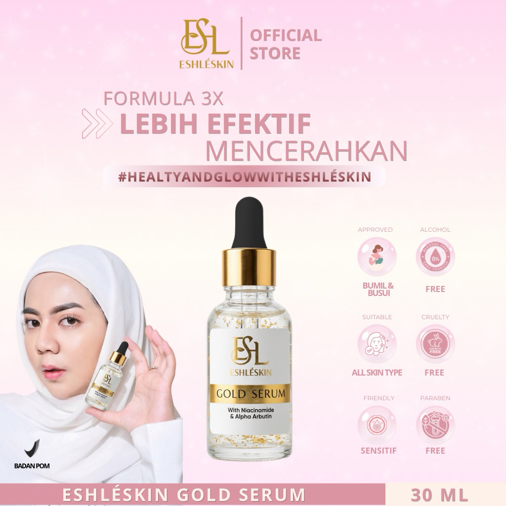 NEW FORMULA ESHLESKIN/ESHALINE 24K GOLD SERUM ( 30ML )