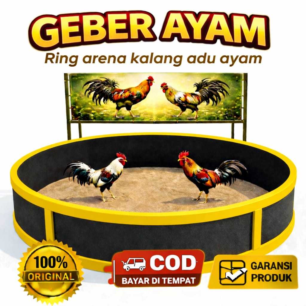 Geber ayam Diameter lingkaran 2,5 meter tebal 20mm ring tempat adu ayam adu ayam arena adu ayam kala