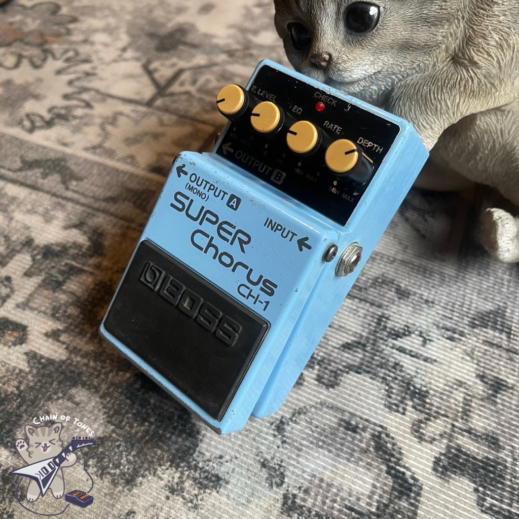 BOSS SUPER CHORUS CH-1 PEDAL EFEK GITAR BASS BEKAS SECOND