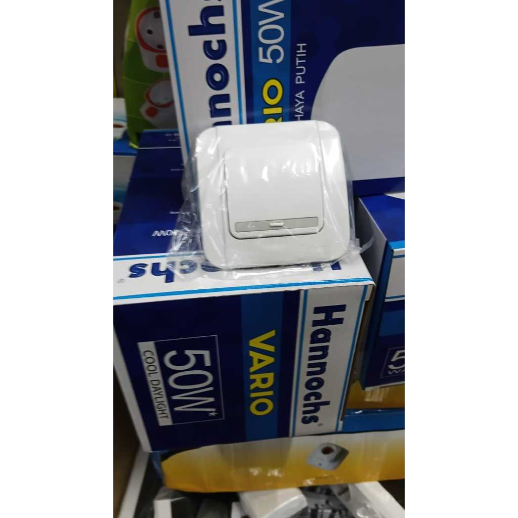 Money Detector HT-2028 + Saklar Tunggal Broco + Stop Kontak