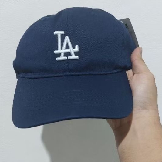 Topi MLB LA warna Navy Biru Dongker Original