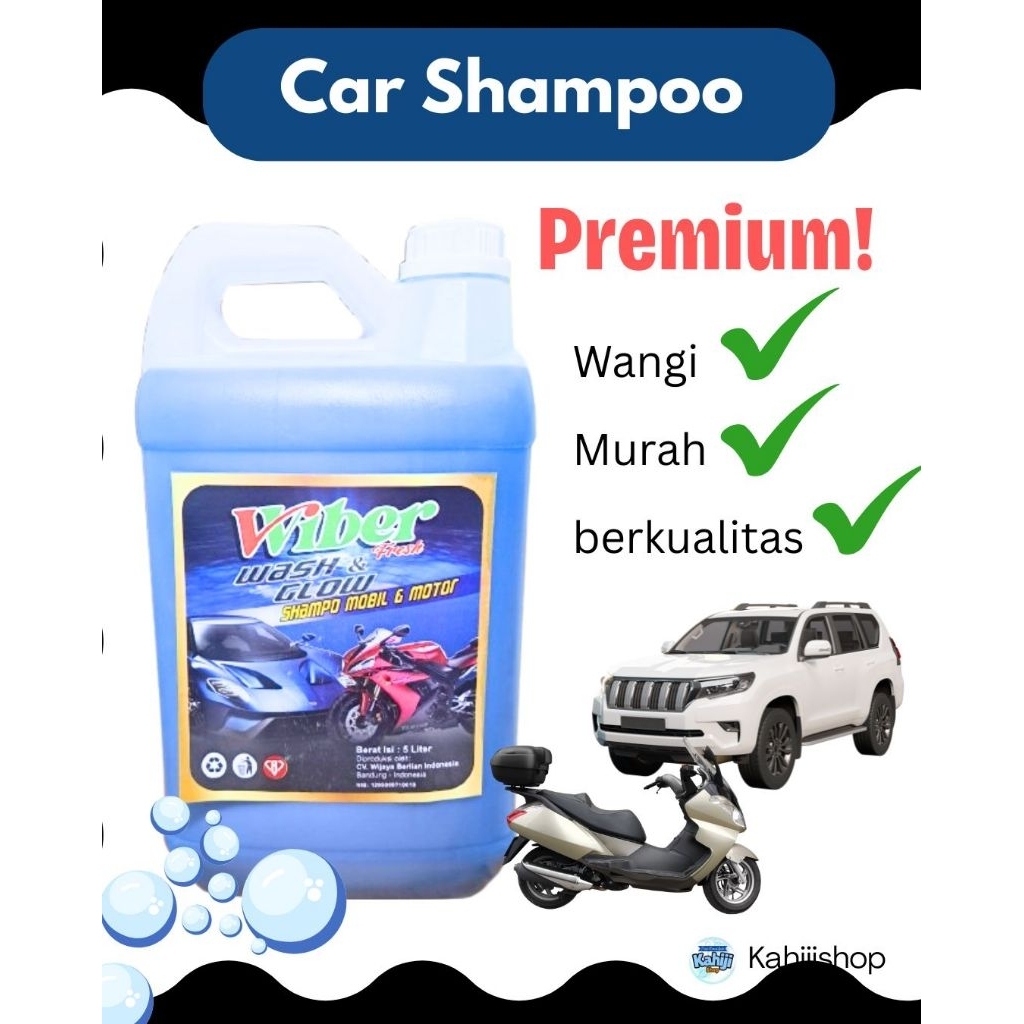 Sabun Cuci Mobil Motor Wiber Kahiji shop 5 Liter