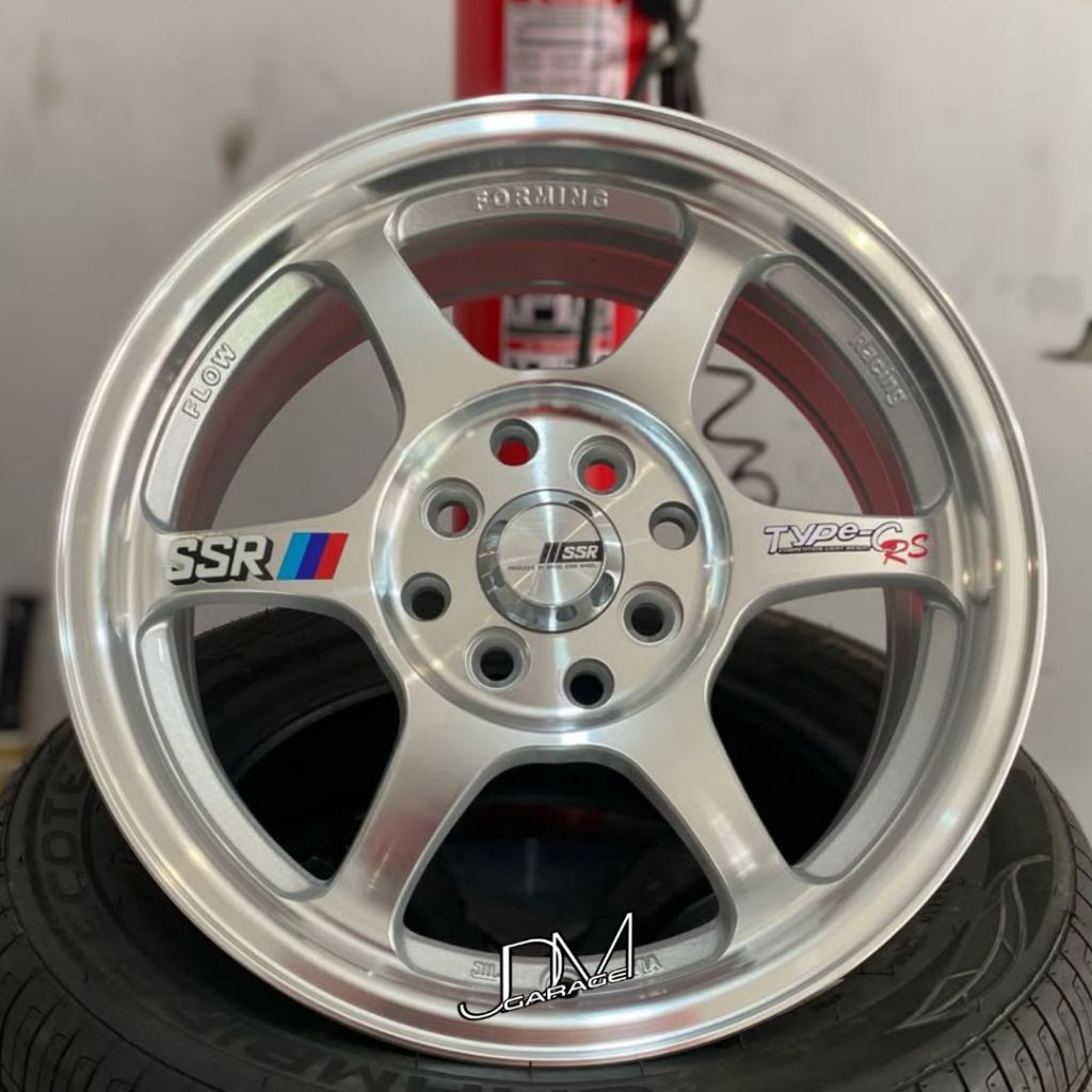 velg ssr type c ring 15 pcd 4x100 - 4x114,3 lebar 6,5 velg racing r15 velg mobil Avanza Xenia Livina