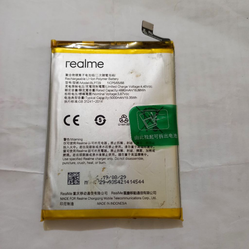 Baterai Realme C3 (BLP-729) [Original]