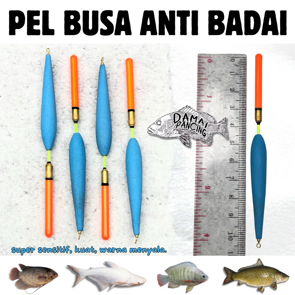 Pelampung Pancing Busa Anti Badai Lumut Lumutan Super Sensitif Warna Biru