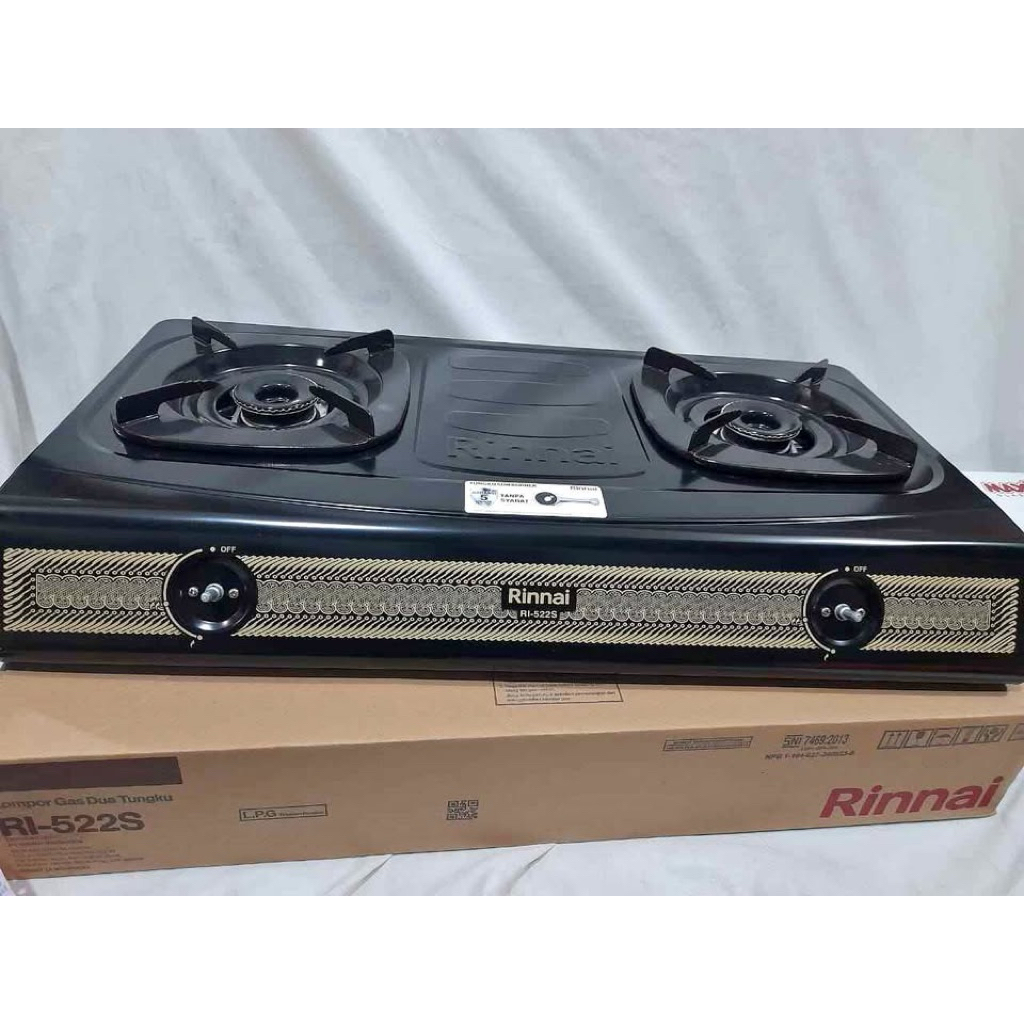 kompor gas rinnai 2 tungku RI-522S/kompor gas rinnai 2 tungku terbaru /kompor gas rinnai 2 tungku te