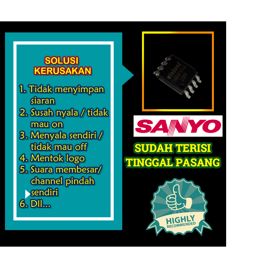 Firmware SANYO L32LK70B 32LK70B 32LK70  IC memory bios