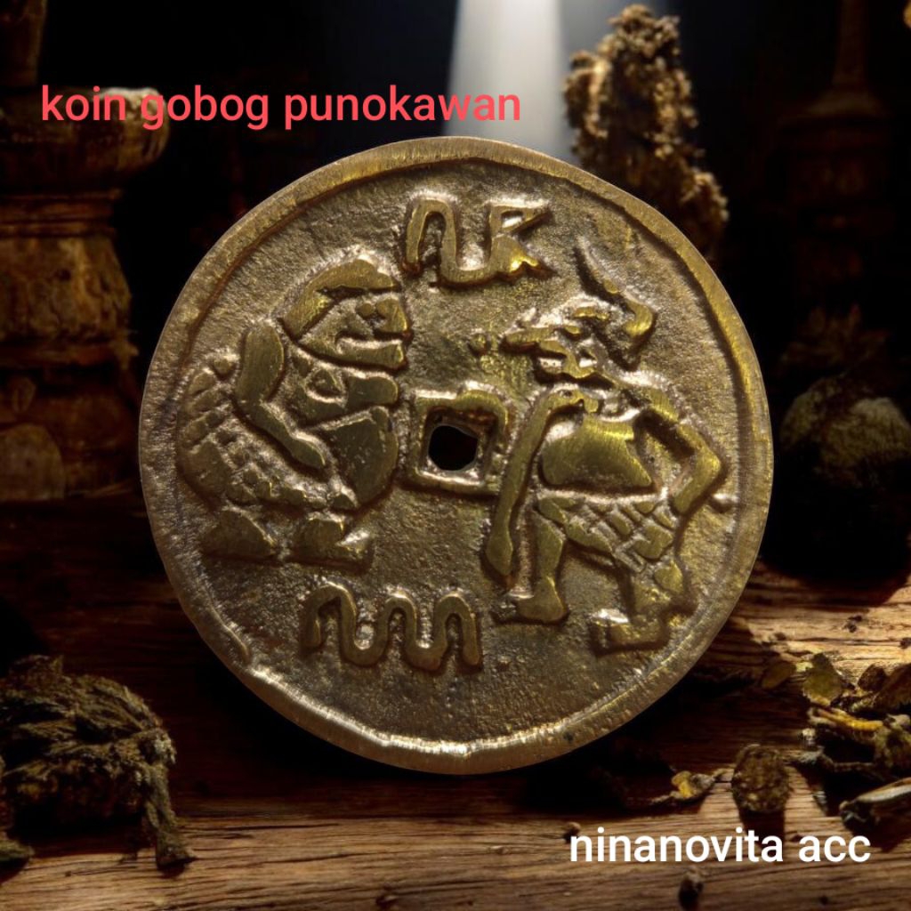 Koin gobog punokawan kuningan