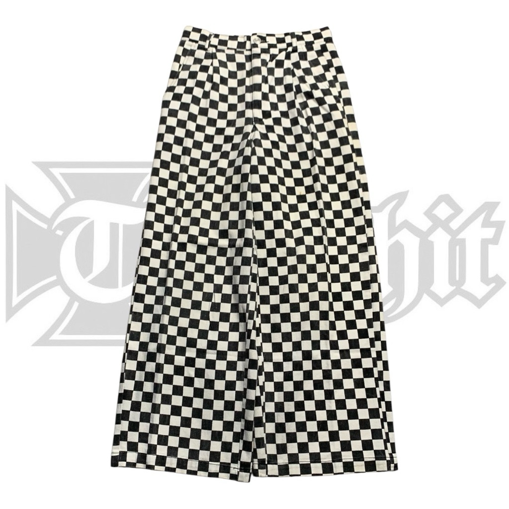 Baggy Jeans Checkerboard By SPINNS