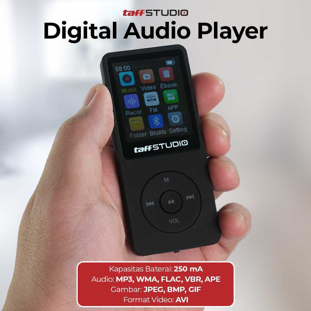 ( BAYAR DI TEMPAT ) TaffSTUDIO MP3 Digital Audio Player 1.8 Inch - ZY418