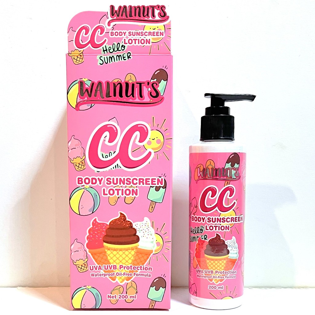 [LOKAL] WALNUT'S CC Body Sunscreen Lotion 200ml INDONESIA