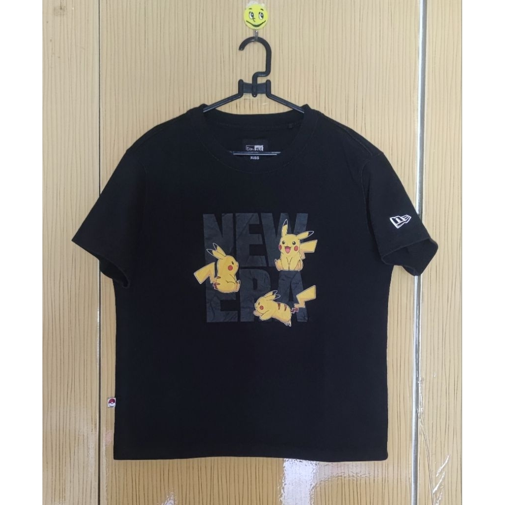 TSHIRT ANAK NEW ERA BLACK SECOND ORIGINAL