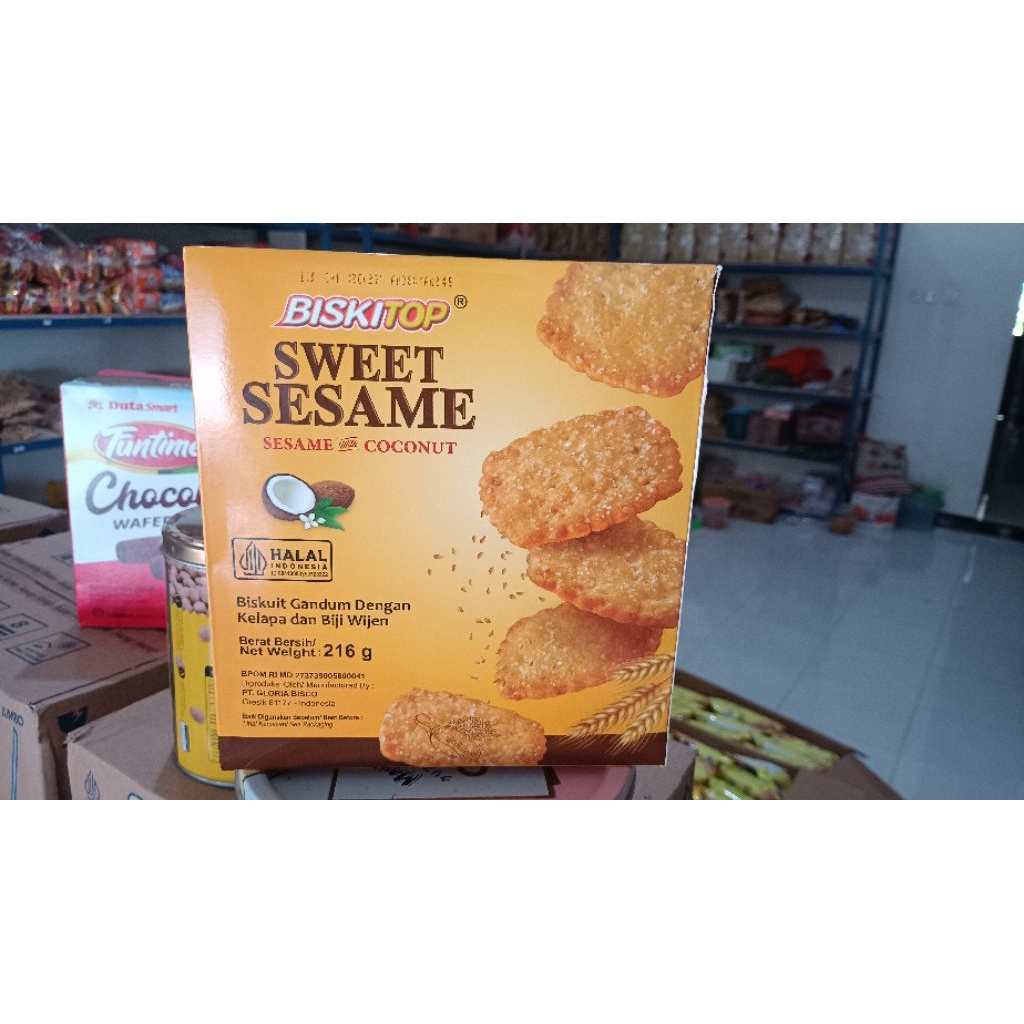 biskitop sweet sesame with Coconut 216g