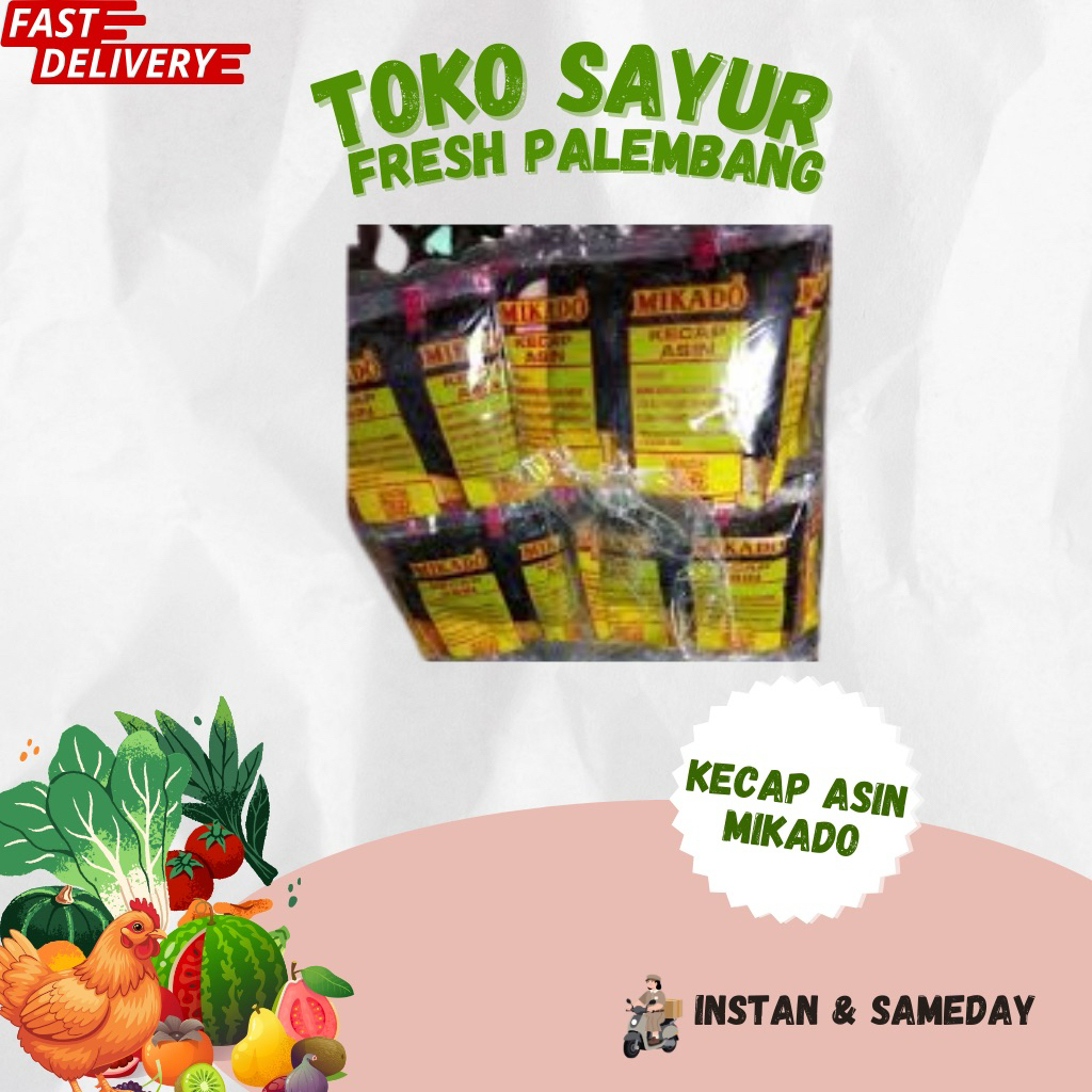 Kecap Asin Mikado - Toko Sayur Fresh Palembang