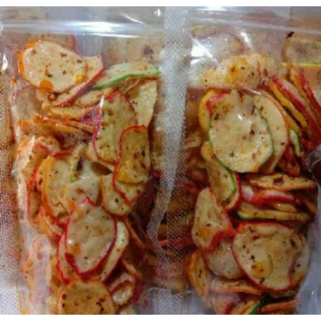 1kg Krupuk Seblak Bantet Kering/ Kripik Seblak Pedas Mantap Bumbu Kencur