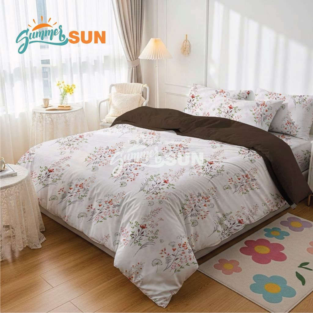 Bed Cover Set Theresia Mix Kopi - Summersun