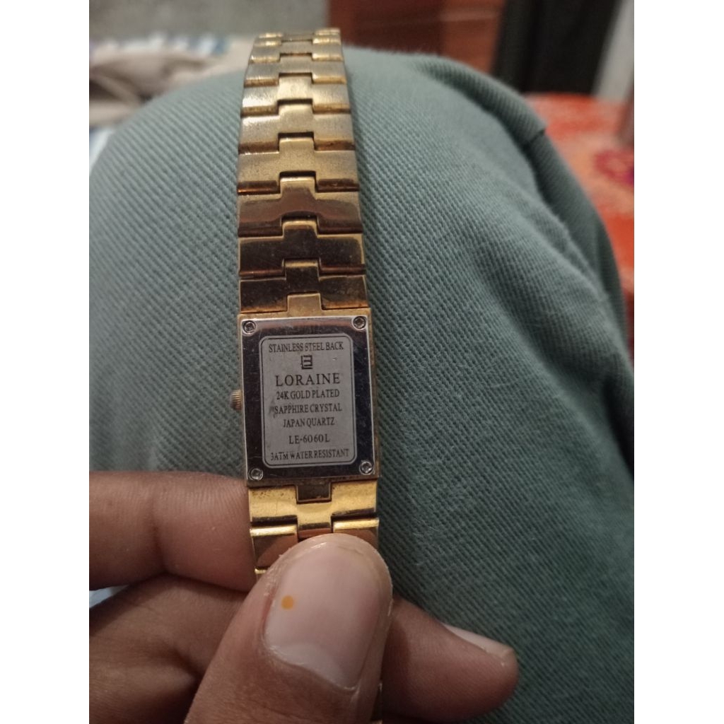 Jam Tangan LORAINE Gold Plated 24k