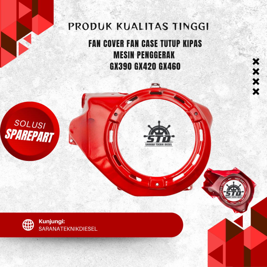 FAN COVER GX 390/TUTUP KIPAS GX 390/COVER MESIN GX 390 / GX390 COVER FAN KAP TUTUP KIPAS MESIN PENGG
