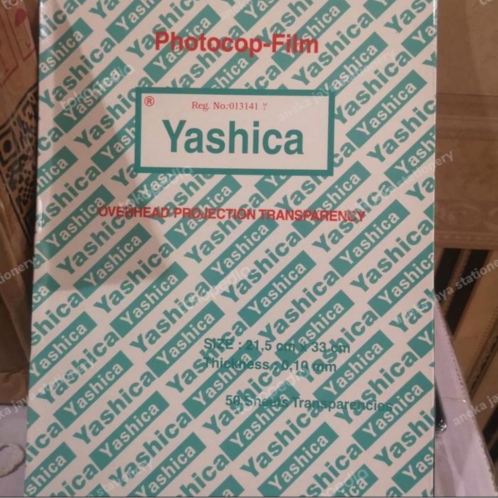 plastik mika yashica / transparancies photocop film / overhead projection transparency/ plastik ohp 