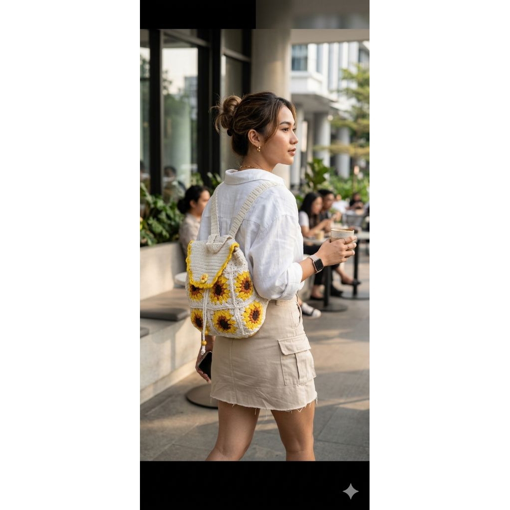 TAS RANSEL RAJUT Handmade