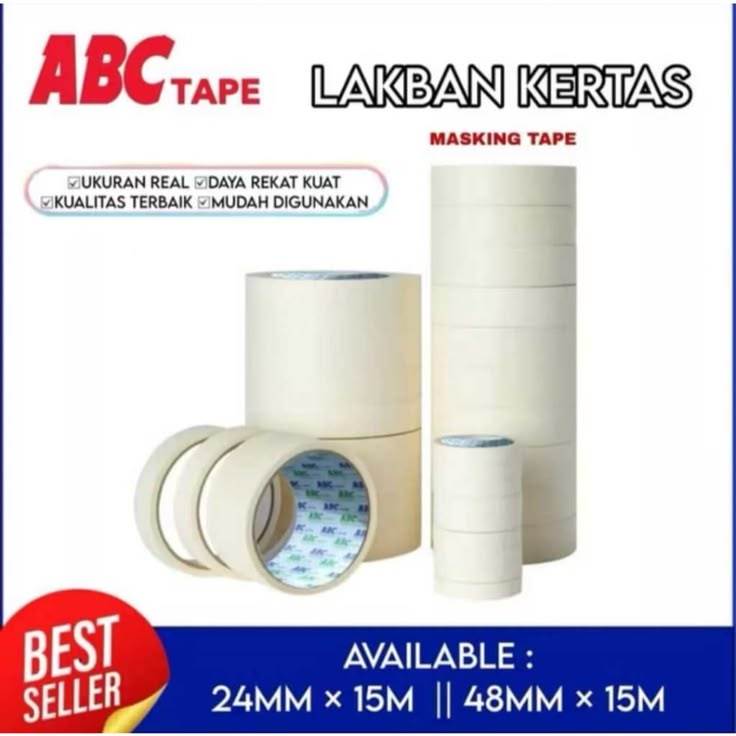 ABC Lakban Kertas 24mm & 48mm