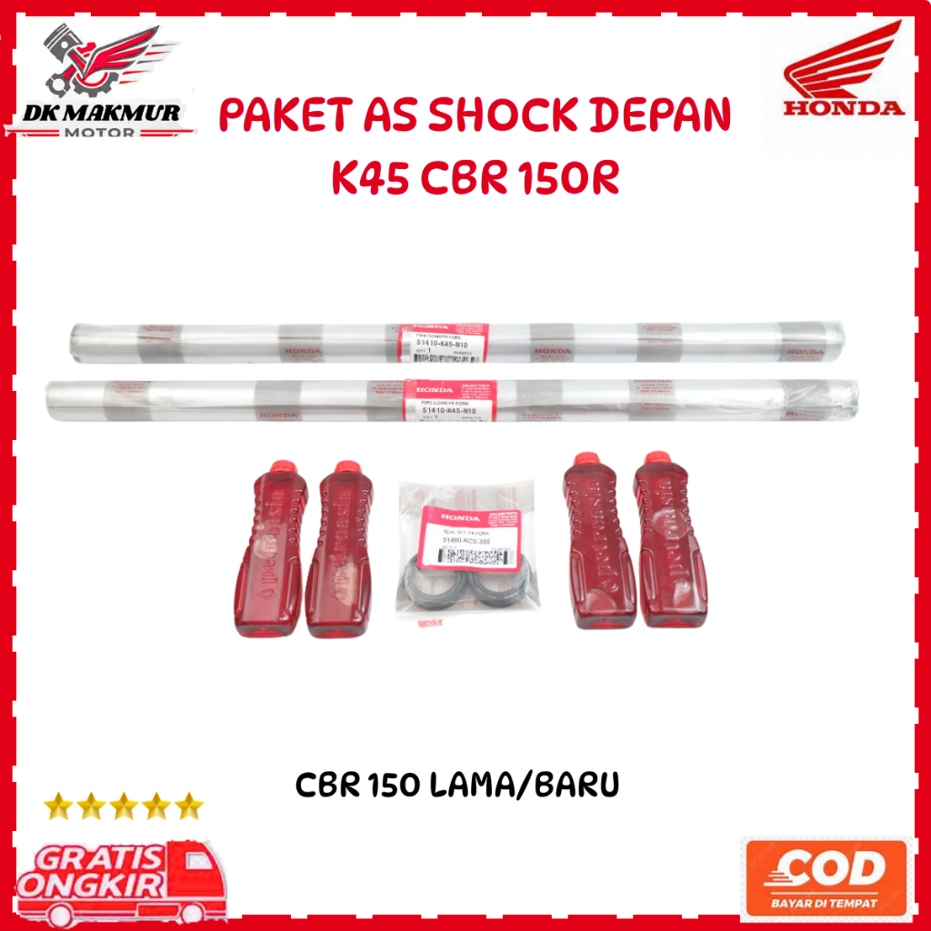 As shock depan Cbr 150r k45  - As sok CBR 150 old - shock cbr 150 new K45 dk